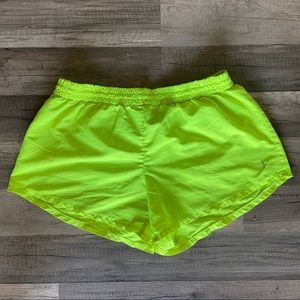 Women’s Size M Florescent Green Athletic Shorts